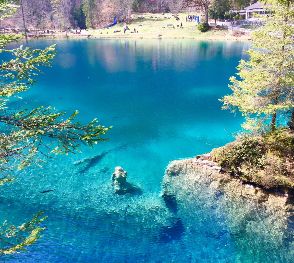 Озеро Блаузее Швейцария